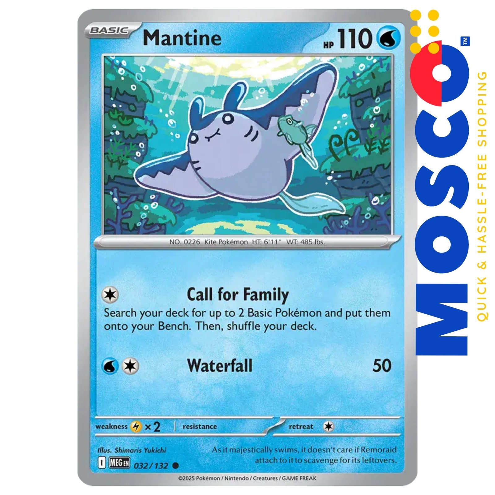 ginee_20250929131339497_6541865424.jpg Mantine - 032/132 ME01 Mega Evolution Base | Pokemon TCG - Image 1