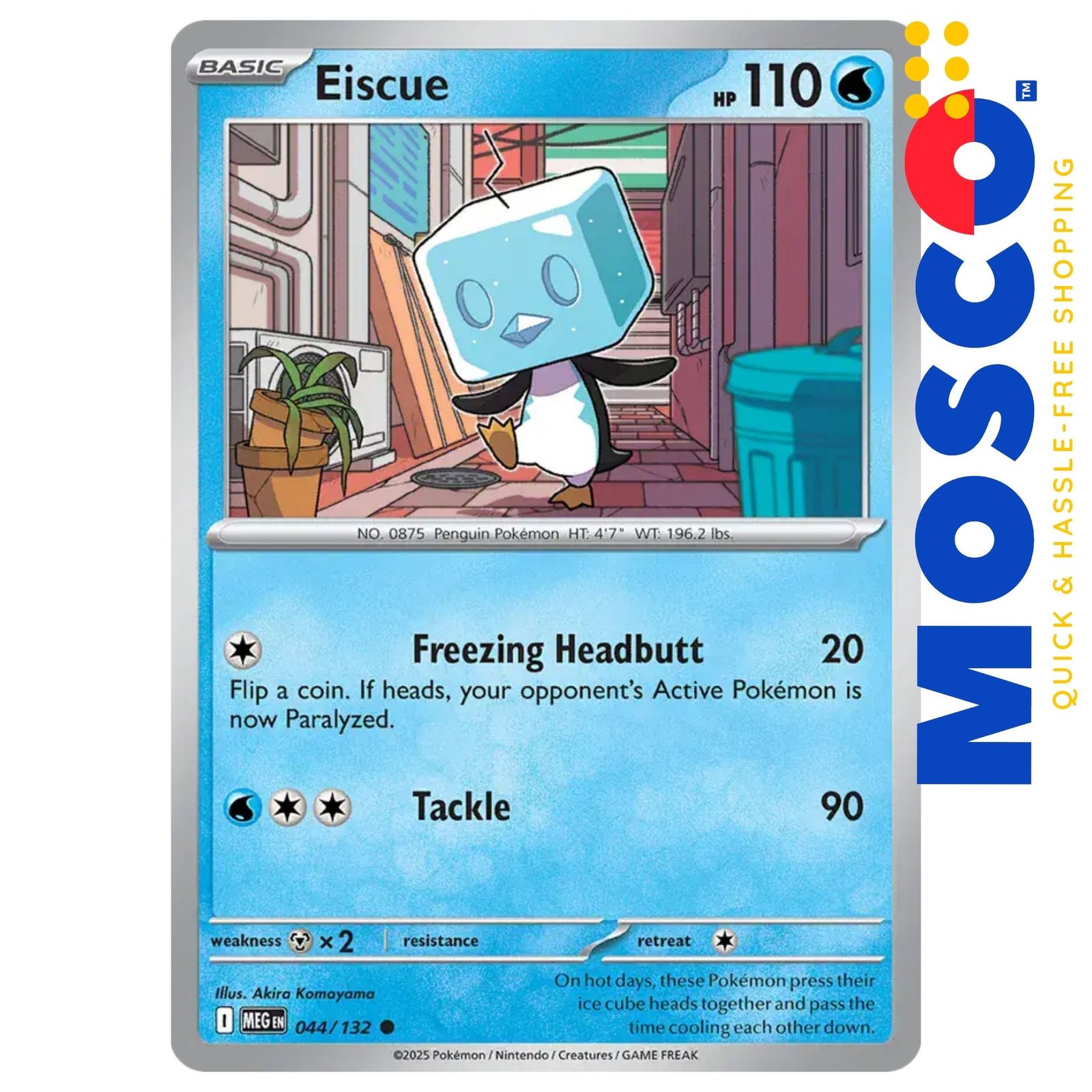 ginee_20250929133003272_6579229600.jpg Eiscue - 044/132 ME01 Mega Evolution Base | Pokemon TCG - Image 1