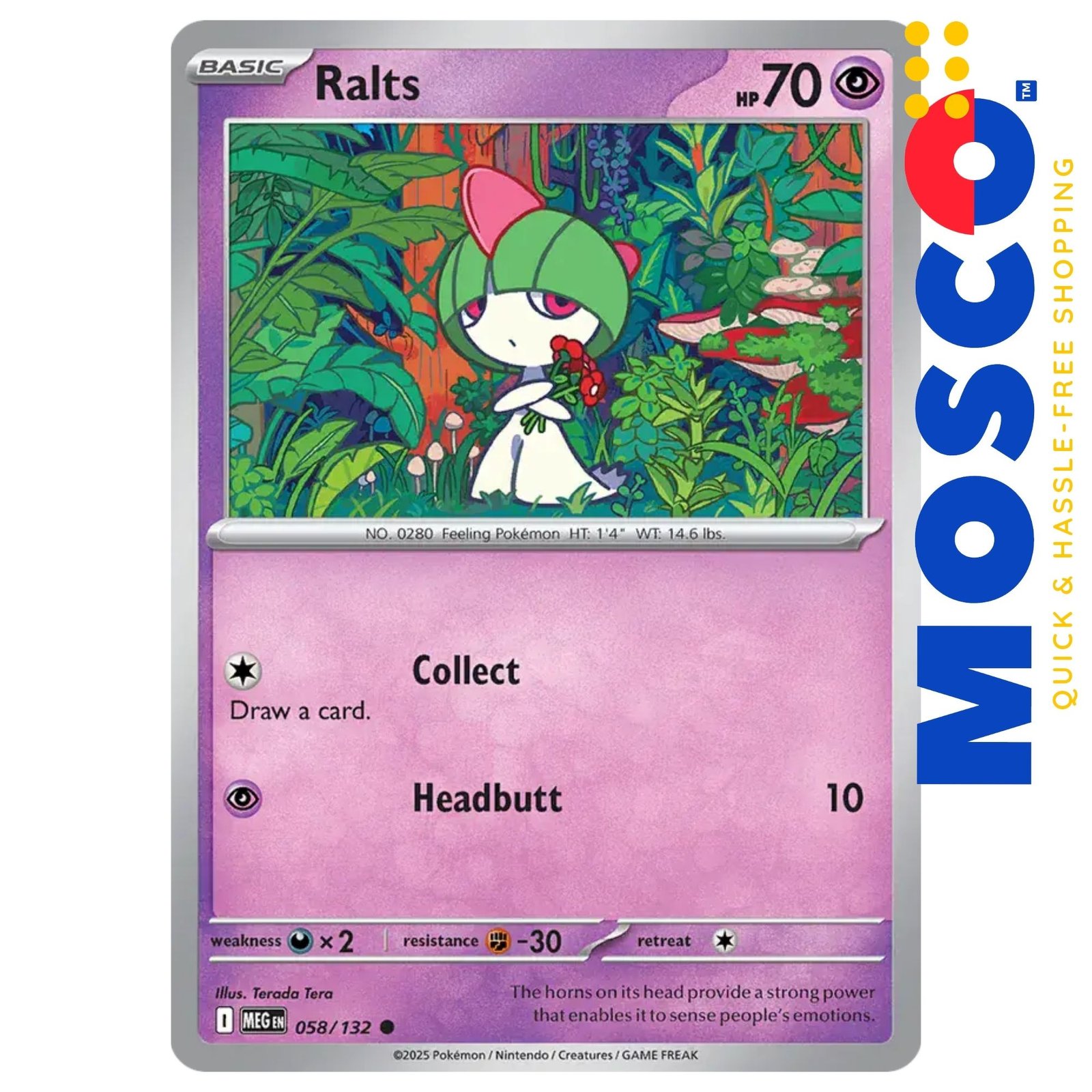 ginee_20250929180209716_3763844076.jpg Ralts - 058/132 ME01 Mega Evolution Base | Pokemon TCG - Image 1