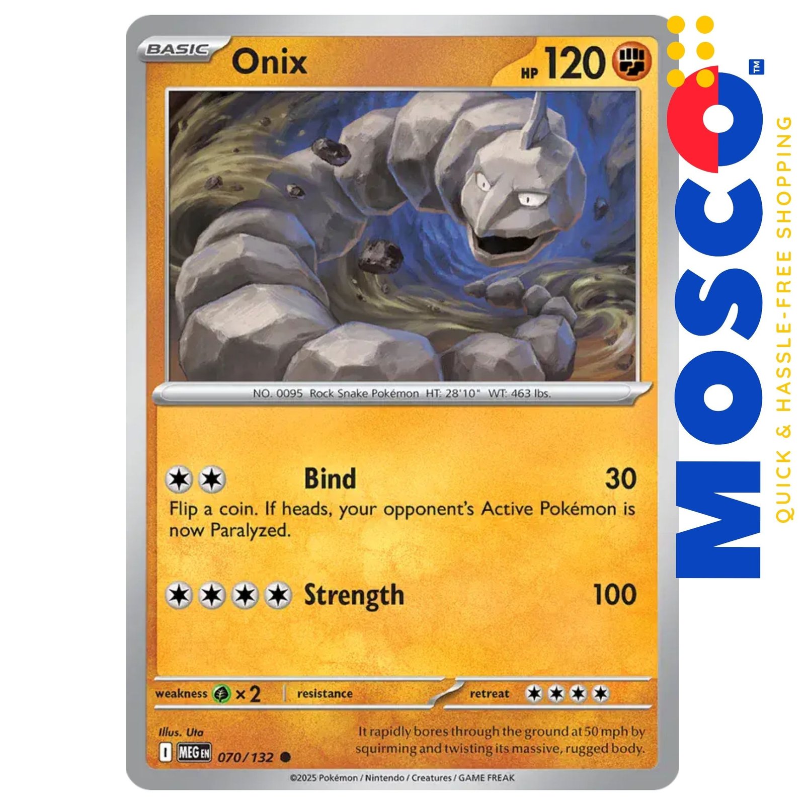ginee_20250929181940553_2420104674.jpg Onix - 070/132 ME01 Mega Evolution Base | Pokemon TCG - Image 1