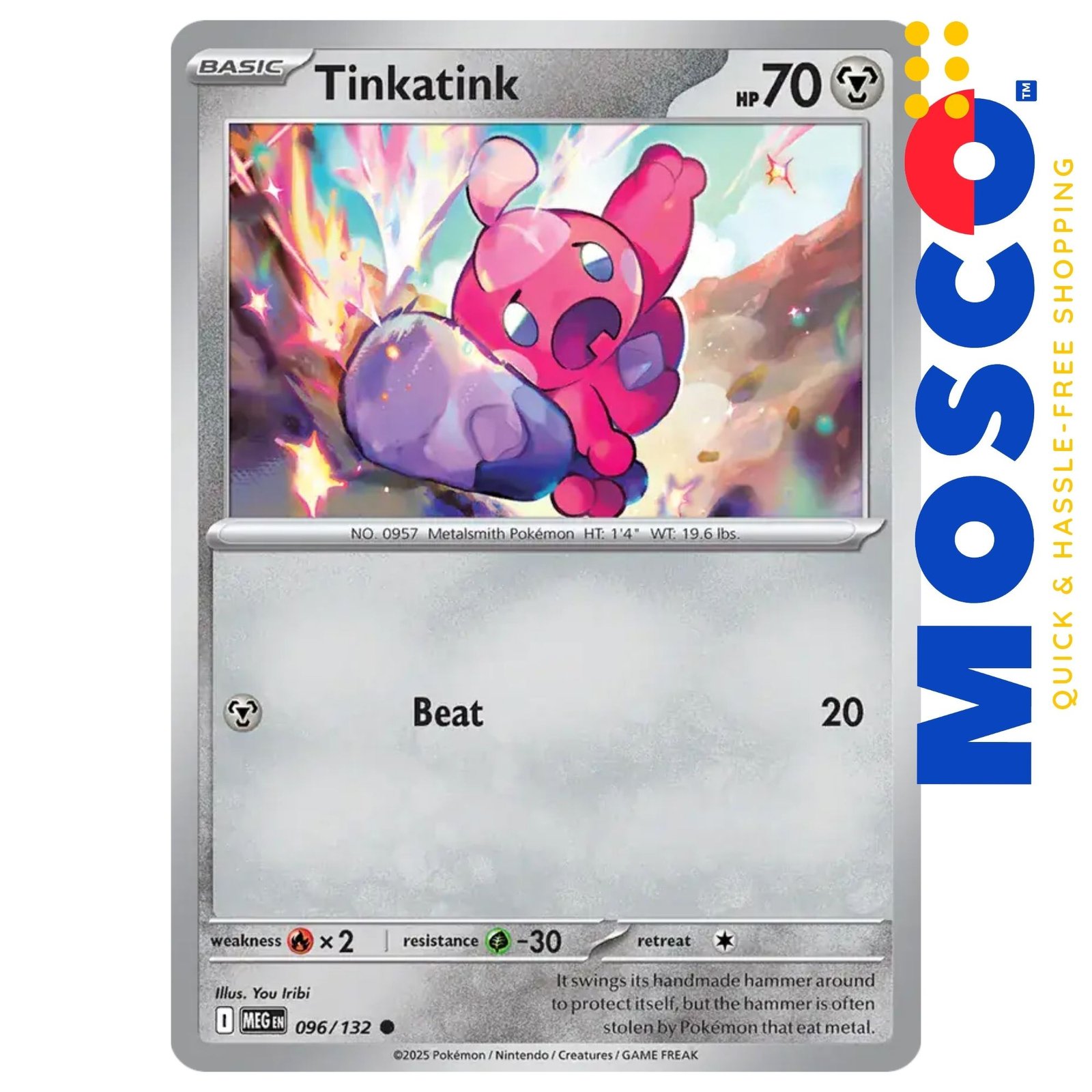 ginee_20250929193252444_9122127320.jpg Tinkatink - 096/132 ME01 Mega Evolution Base | Pokemon TCG - Image 1
