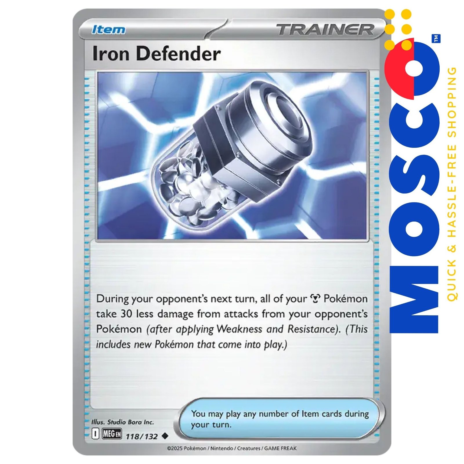 ginee_20250929194711998_2097318235.jpg Iron Defender - 118/132 ME01 Mega Evolution Base | Pokemon TCG - Image 1