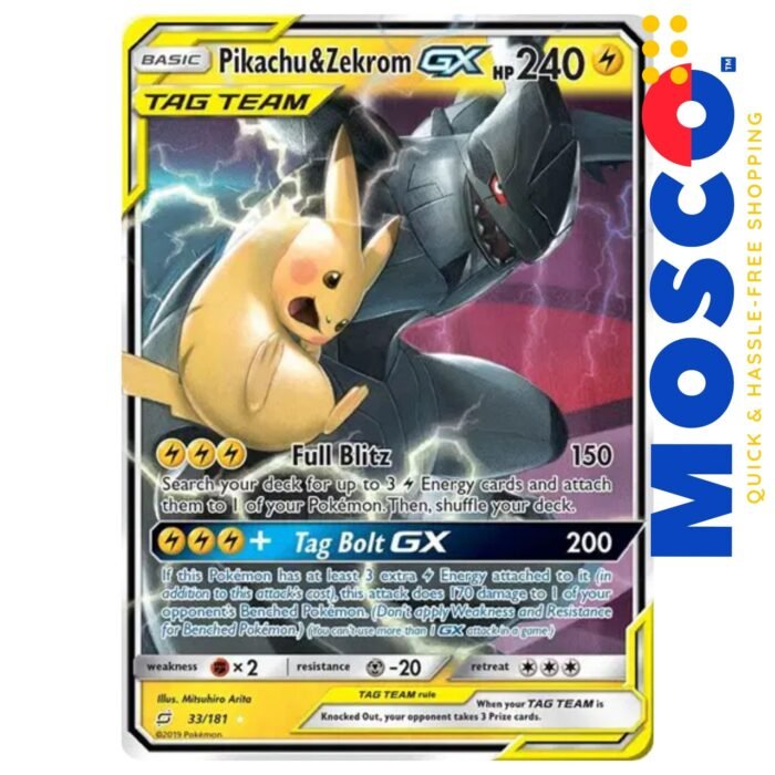 Pikachu & Zekrom GX - 33/181 Team Up | Pokemon TCG - Image 1
