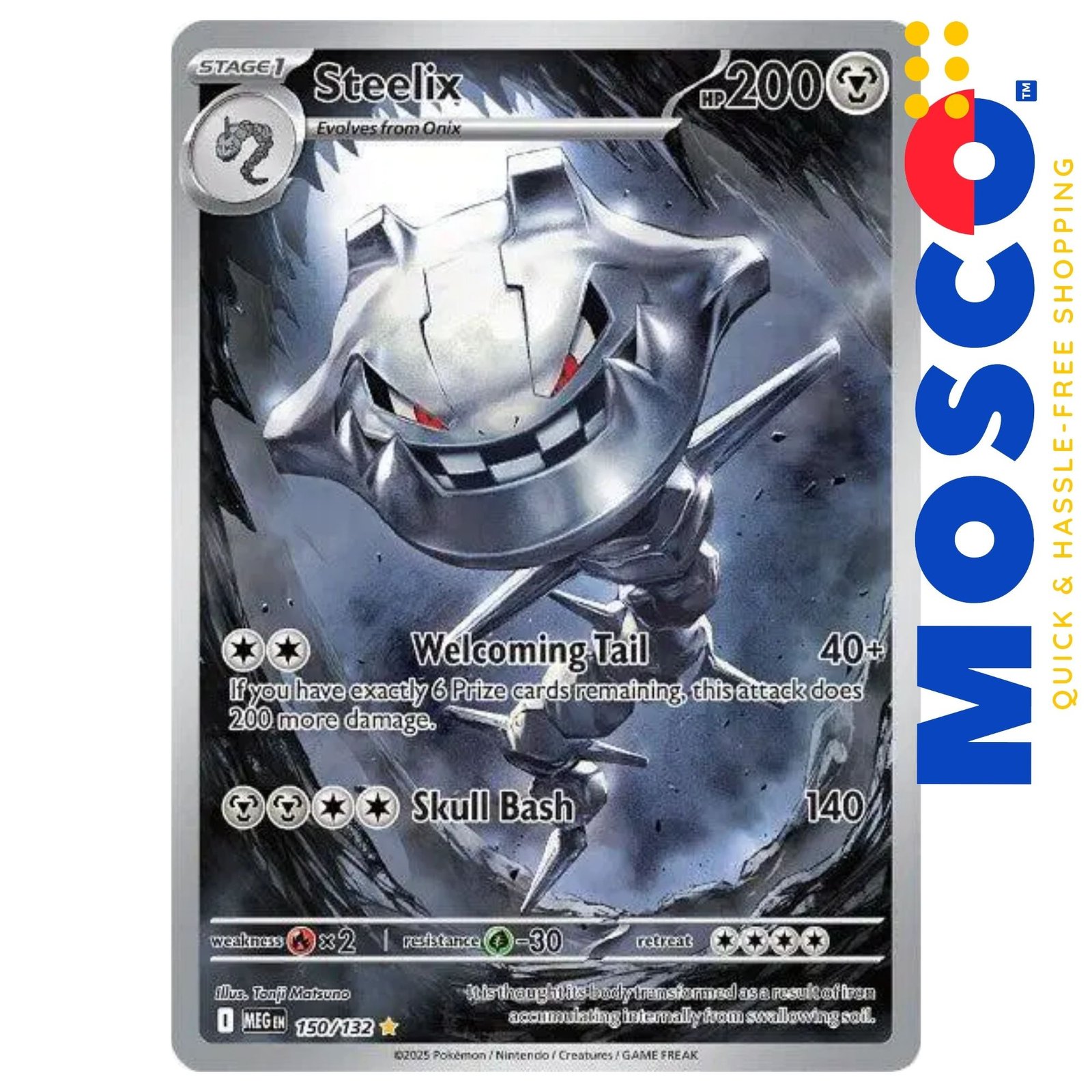 ginee_20251012230324391_6018006822.jpg Steelix - 150/132 ME01 Mega Evolution Base | Pokemon TCG - Image 1