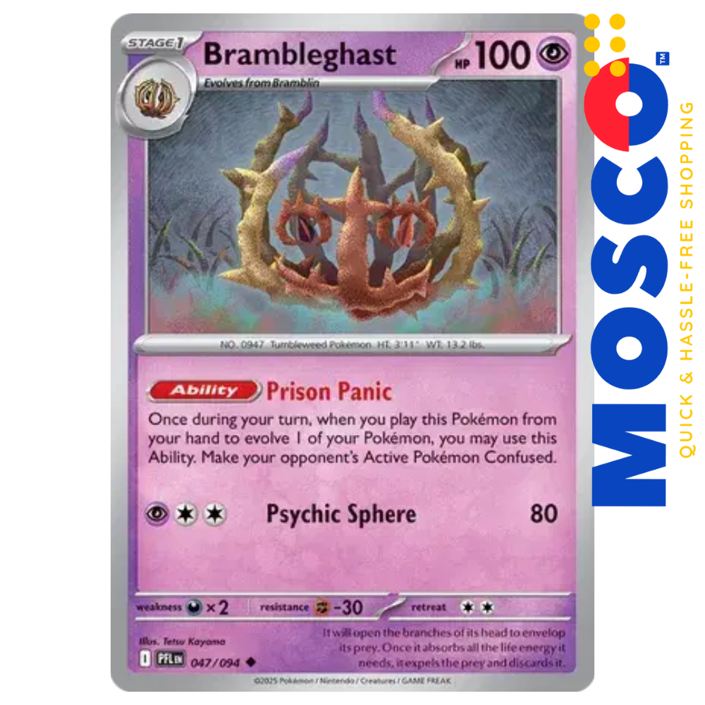 ginee_20251114192759727_7241250422-3.png Brambleghast - 047/094 ME02 Phantasmal Flames | Pokemon TCG - Image 1