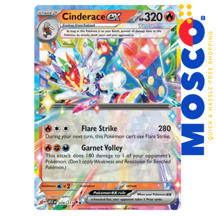 Cinderace ex - 038/217 Ascended Heroes | Pokemon TCG