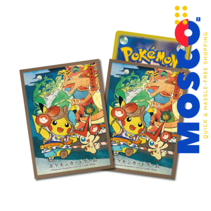 Pikachu “Nebuta Festival Play” (Brown) Deck Sleeves 64ct | Pokemon Center Japan | TCG