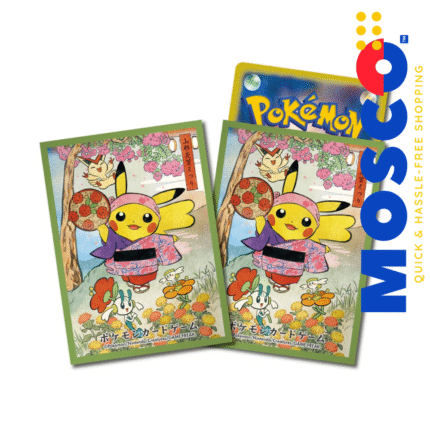 Pikachu "Hanagasa Festival" (Green) (Yellow) Deck Sleeves 64ct | Pokemon Center Japan | TCG