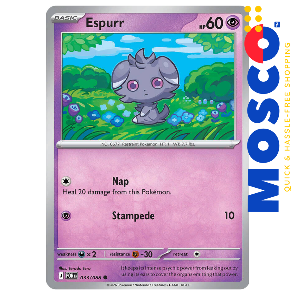ginee_20260409181018291_6111377280.png Espurr - 033/088 Perfect Order ME03 | Pokemon TCG - Image 1