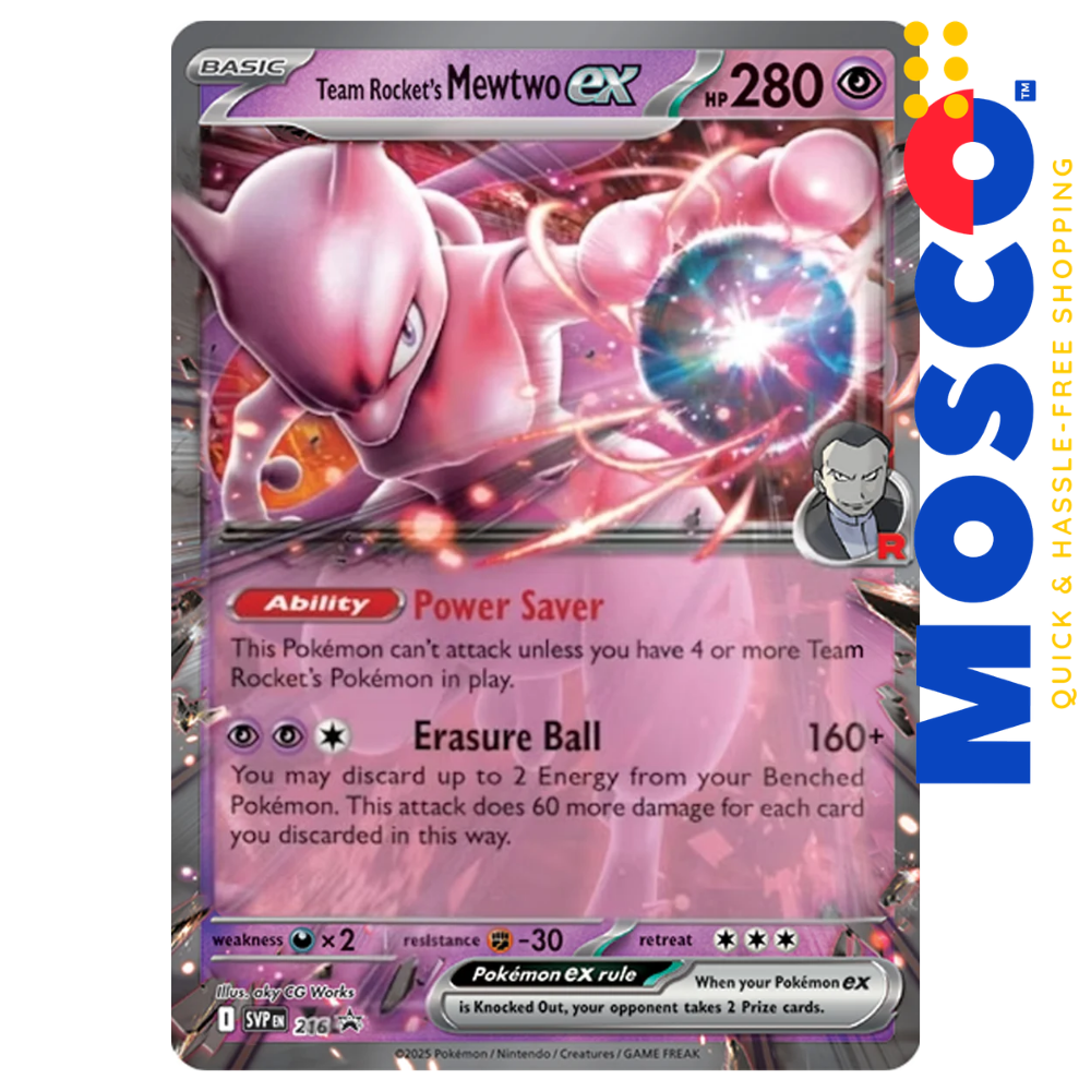 ginee_20260807020617522_1812730170.png Team Rocket's Mewtwo ex - SVP216 Scarlet & Violet Promo | Pokemon TCG - Image 1