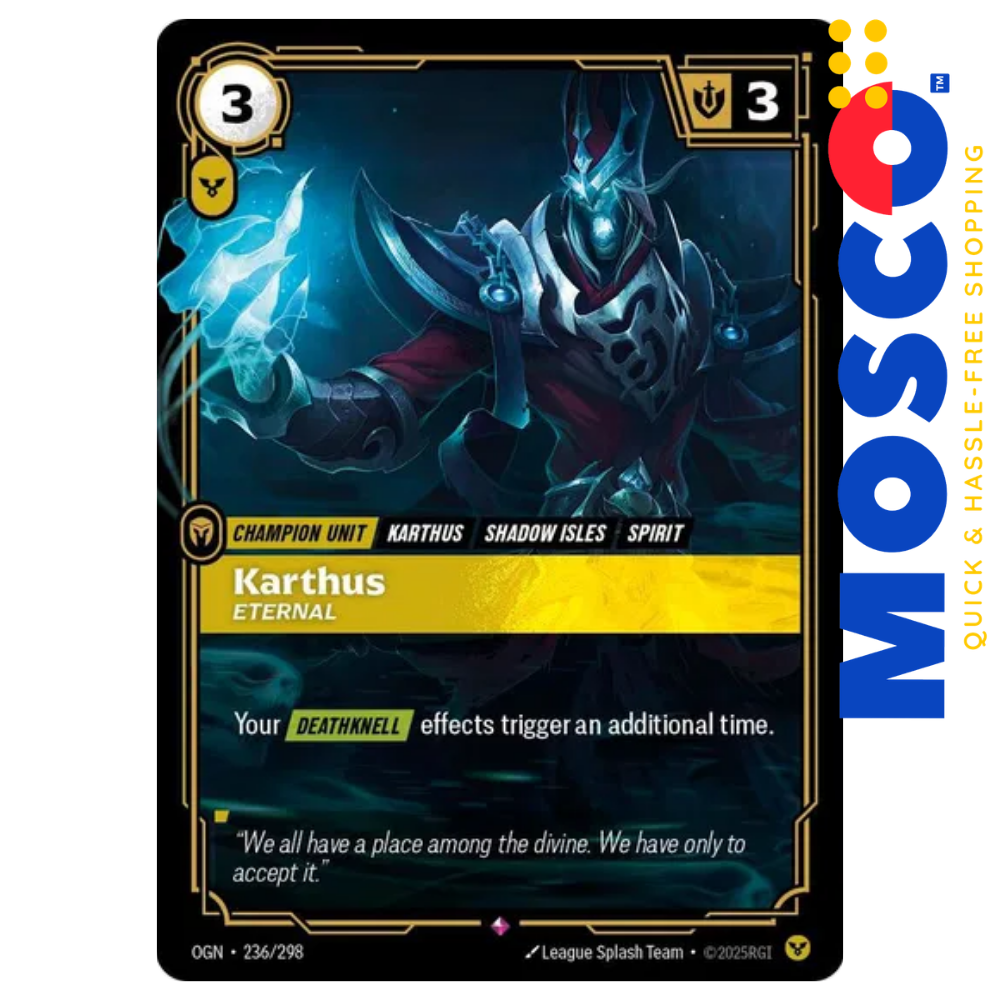 ginee_20260917223019367_2113415227.png Karthus Eternal 236/298 | Origins Riftbound TCG | League of Legends - Image 1