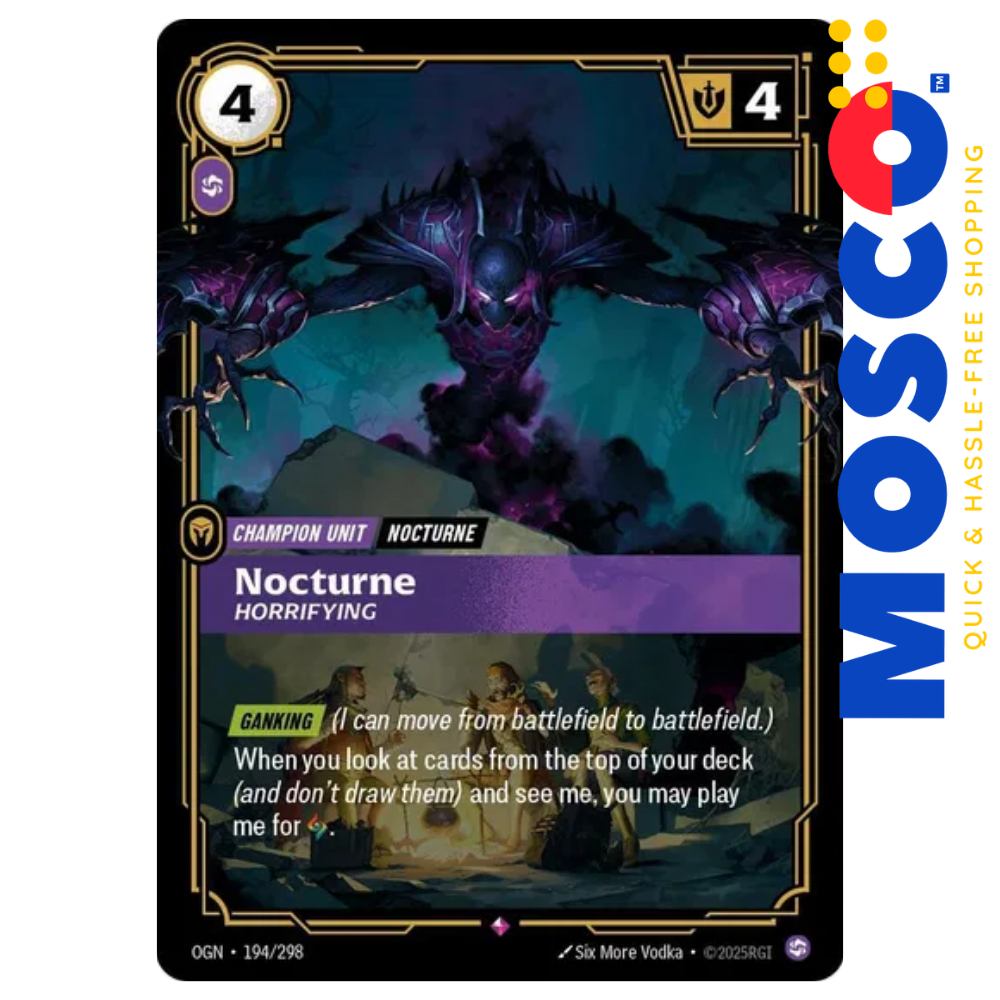 ginee_20260917223356045_2289119486.png Nocturne Horrifying 194/298 | Origins Riftbound TCG | League of Legends - Image 1