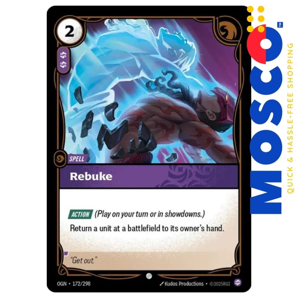 ginee_20260918003253772_9642355951.jpg Rebuke 172/298 | Origins Riftbound TCG | League of Legends - Image 1
